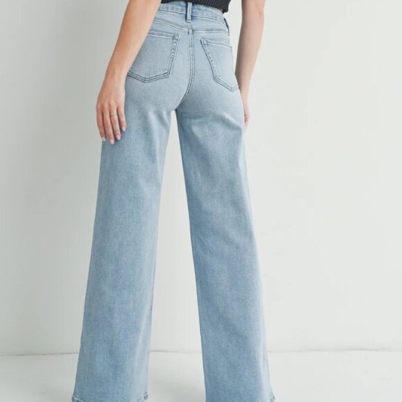 JBD The Palazzo Jean Size 24-25 High Rise Wide Leg - Picture 2 of 4